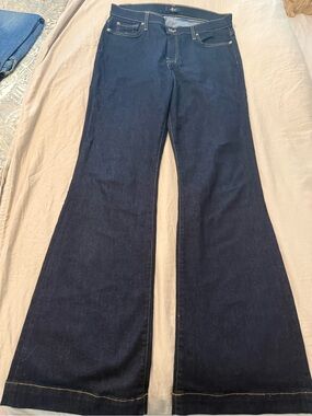7 For All Mankind Indigo Flared Jeans - Women